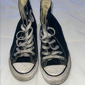 Converse Black and White Athletic High-Top Sneakers